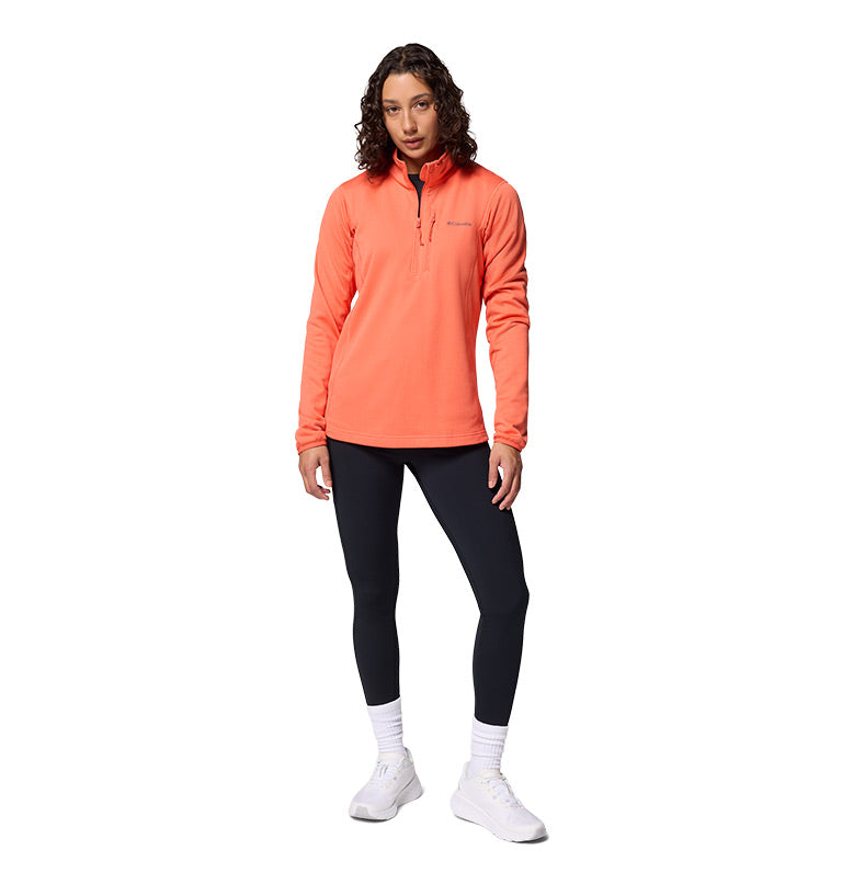 Women's Essential Hike Grid Fleece Half Zip Jacket