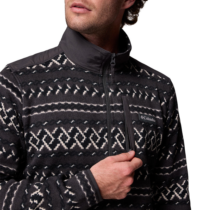 Men's Sweater Weather II Printed Half Zip Pullover