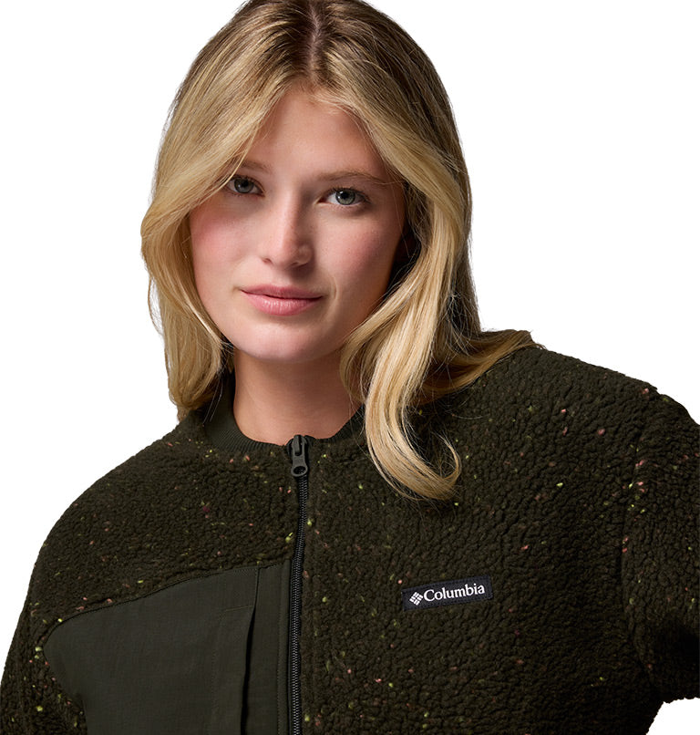 Women's Stellar Path Fleece Bomber Full Zip Jacket