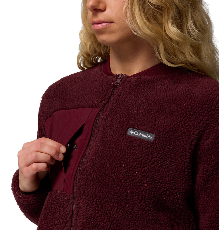 Women's Stellar Path Fleece Bomber Full Zip Jacket