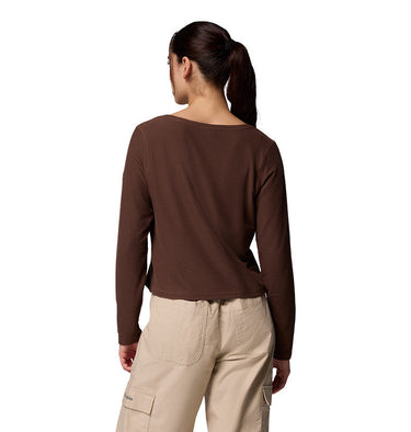 Women's Brea Falls Grid Henley Long Sleeve Shirt