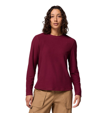 Women's Brea Falls Grid Crew Long Sleeve Shirt