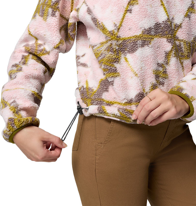 Women's Helvetia™ II Printed Cropped Half Snap Fleece Pullover